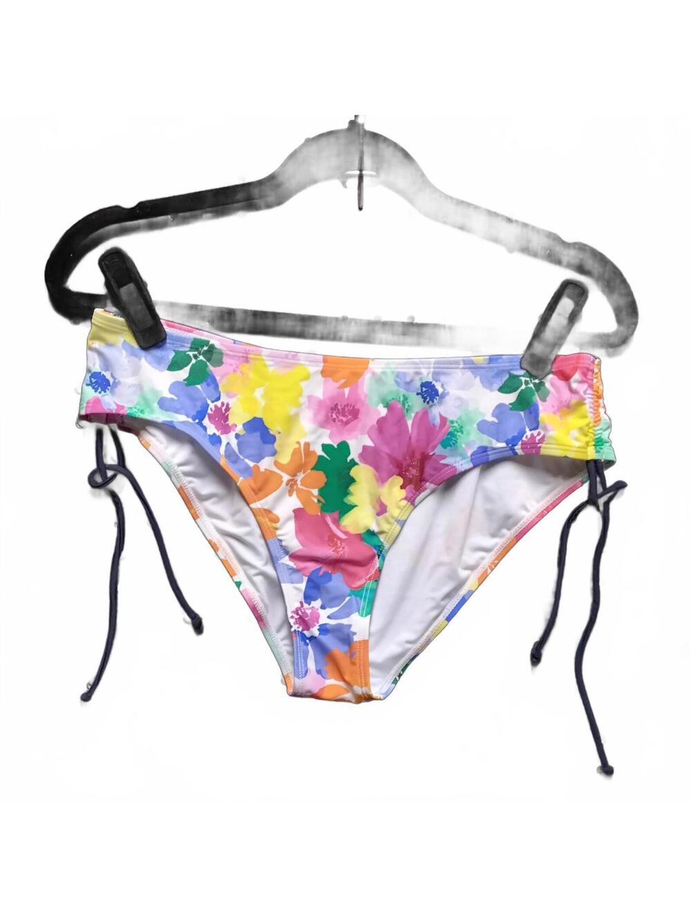 Bright Floral Bikini Bottoms - Large